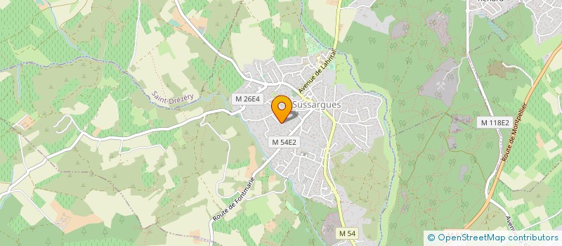 localisation de l'entreprise CELILED à SUSSARGUES