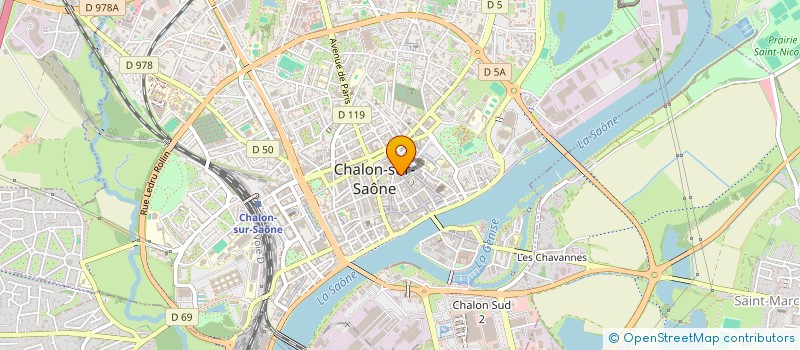 localisation de l'entreprise CELIMA à CHALON-SUR-SAONE