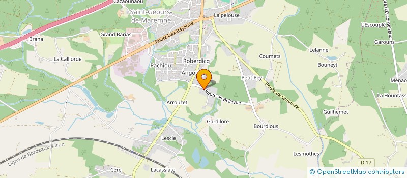 localisation de l'entreprise CELIMAG à SAINT-GEOURS-DE-MAREMNE