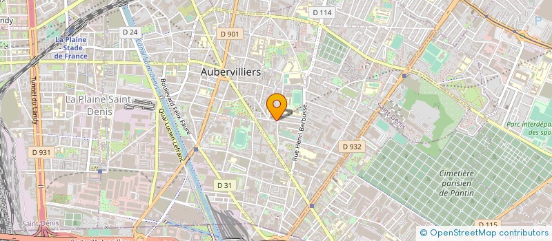 localisation de l'entreprise CELIMAGE à AUBERVILLIERS