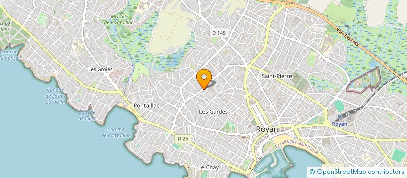 localisation de l'entreprise CELIN' EVENTS  ROYAN