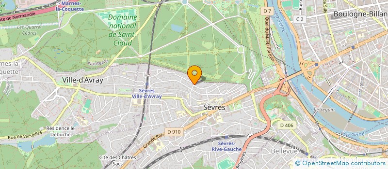 localisation de l'entreprise CELINA à SEVRES