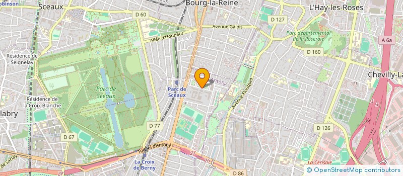 localisation de l'entreprise CELINA à ANTONY