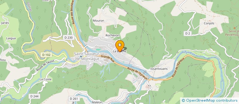 localisation de l'entreprise CELINA&CO  SAINT-SAUVEUR-DE-MONTAGUT