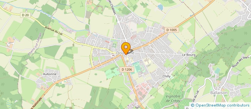 localisation de l'entreprise CELINE à DOUVAINE