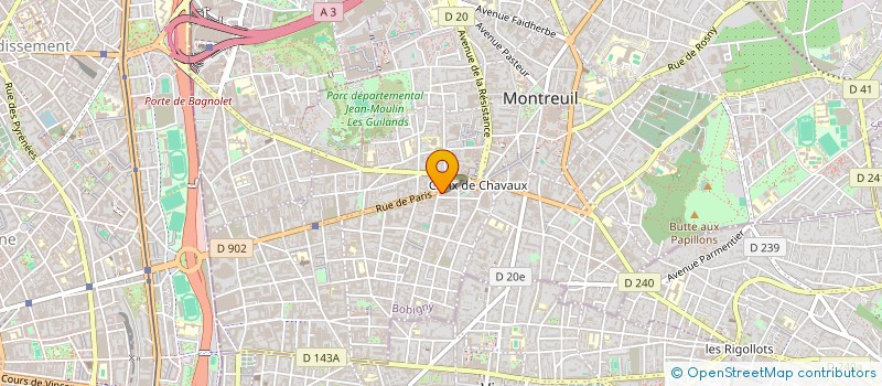 localisation de l'entreprise CELINE à MONTREUIL