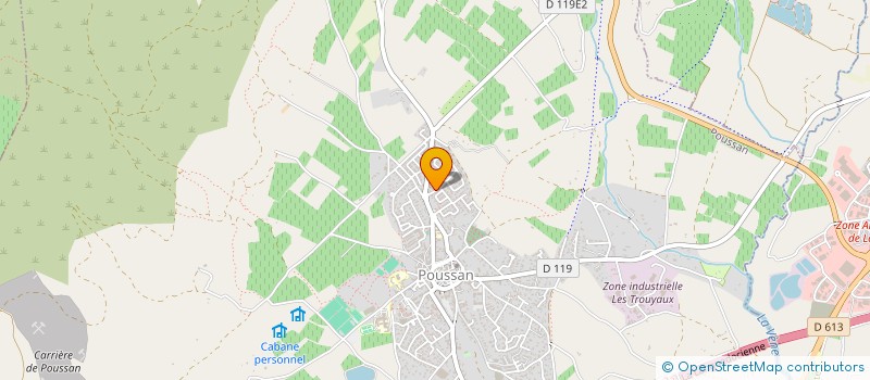 localisation de l'entreprise CELINE à POUSSAN