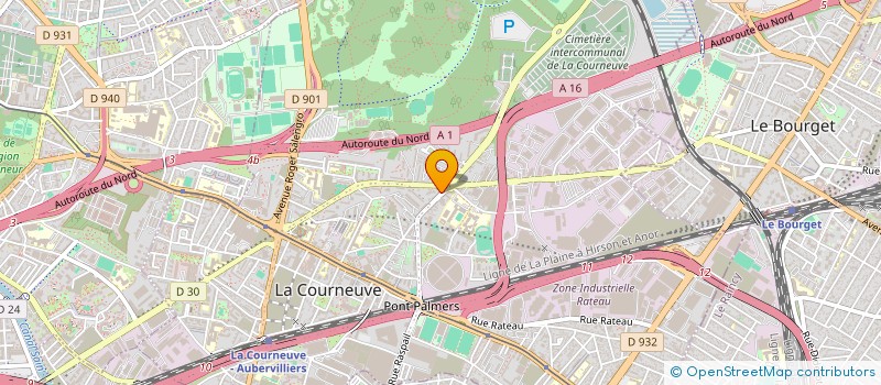 localisation de l'entreprise CELINE à LA COURNEUVE