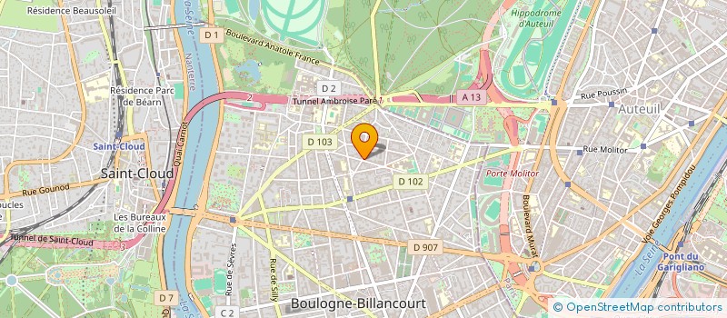 localisation de l'entreprise CELINE ATELIER GOURMAND à BOULOGNE-BILLANCOURT