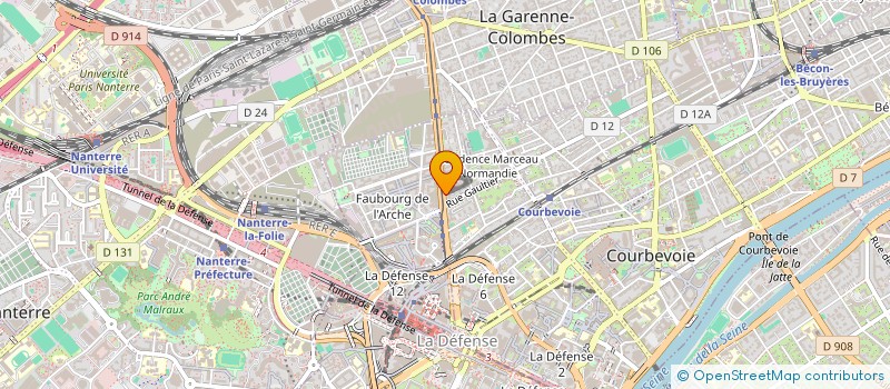 localisation de l'entreprise CELINE B MAKE UP à COURBEVOIE
