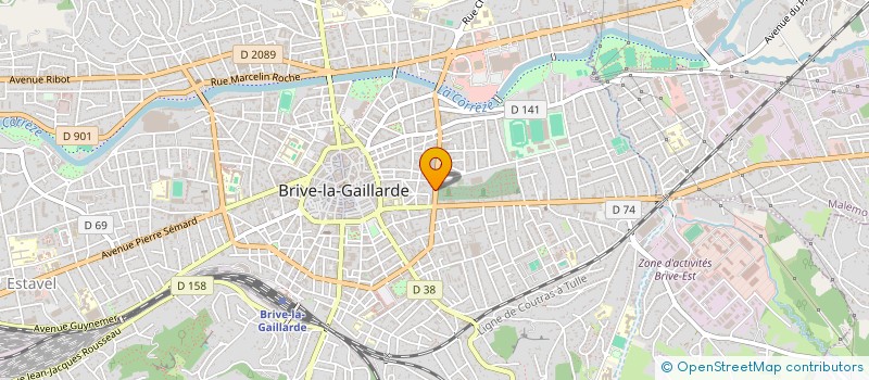 localisation de l'entreprise CELINE BOISSERIE CONSEILS ET FORMATIONS  BRIVE-LA-GAILLARDE