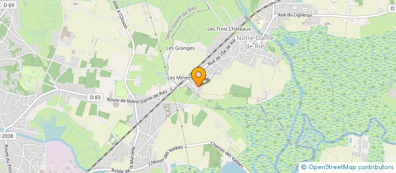 localisation de l'entreprise CELINE & CIE à NOTRE-DAME-DE-RIEZ