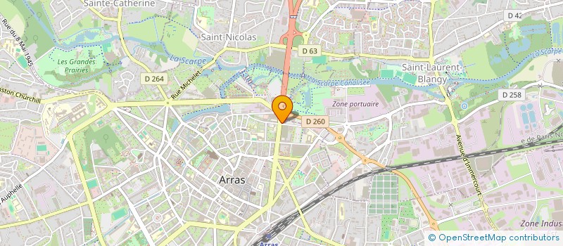 localisation de l'entreprise CELINE D.M à ARRAS