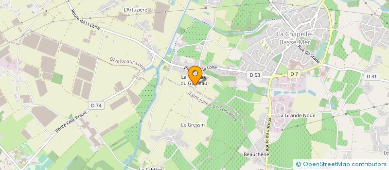 localisation de l'entreprise CELINE ESTHETIQUE AB à DIVATTE-SUR-LOIRE