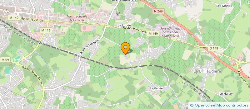 localisation de l'entreprise CELINE ET YANNICK LEBLE  VERTOU