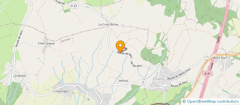 localisation de l'entreprise CELINE FOURNIER  CERNEX