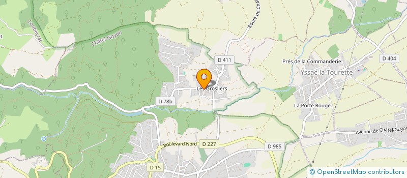 localisation de l'entreprise CELINE FRASSETTO SOULIER  CHATEL-GUYON