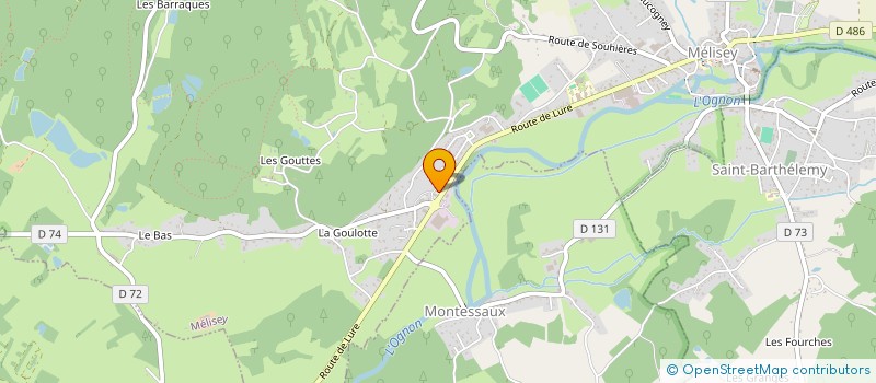 localisation de l'entreprise CELINE HENRY  MELISEY