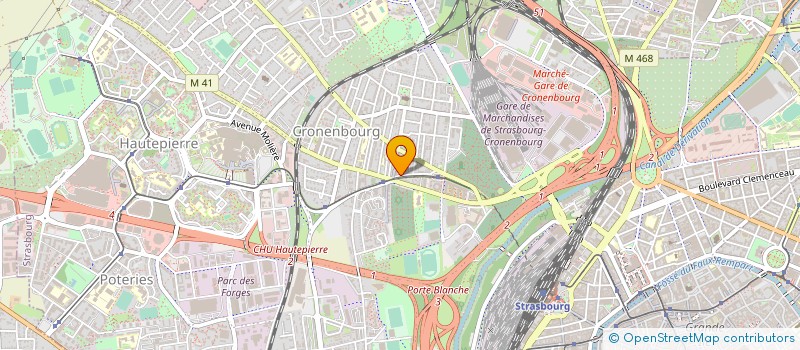 localisation de l'entreprise CELINE HUEL CREATION à STRASBOURG