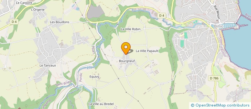 localisation de l'entreprise CELINE LVP  BINIC-ETABLES-SUR-MER