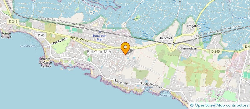 localisation de l'entreprise CELINE MAYZAUD HOLDING  BATZ-SUR-MER