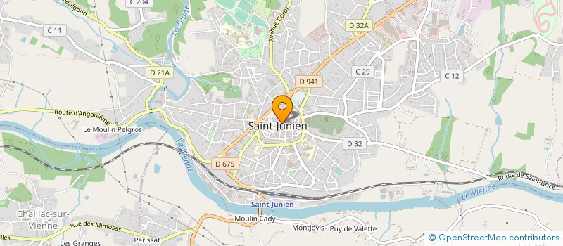 localisation de l'entreprise CELINE MILLE IMMOBILIER  SAINT-JUNIEN