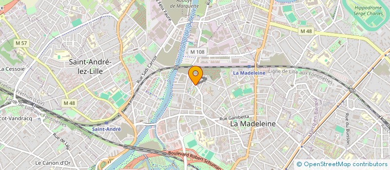 localisation de l'entreprise CELINE QUILLE CONSEILS à LA MADELEINE