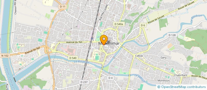localisation de l'entreprise CELINE ROUSSIN à MONTELIMAR
