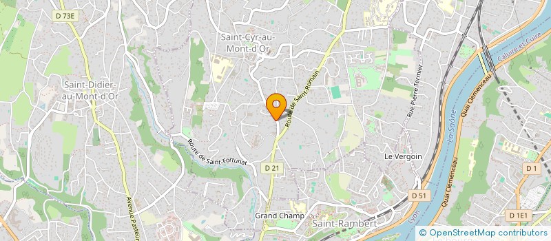 localisation de l'entreprise CELINE ROY DIFFUSION  SAINT-CYR-AU-MONT-D'OR