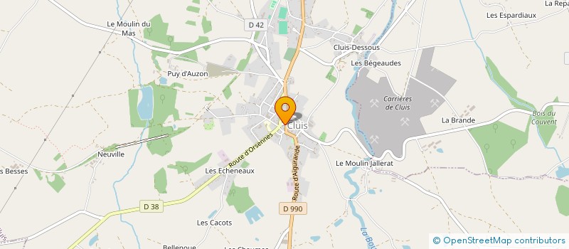 localisation de l'entreprise CELINE S à CLUIS