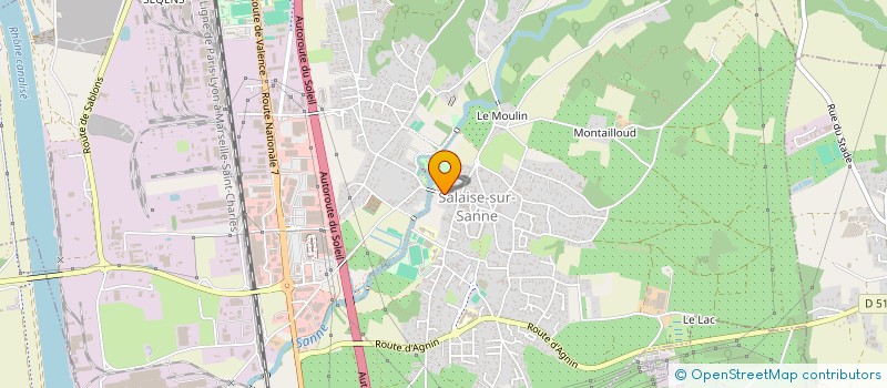 localisation de l'entreprise CELINE SALVAGNO  SALAISE-SUR-SANNE