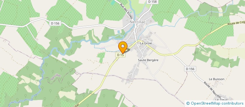 localisation de l'entreprise CELINE SARTELET  NERCILLAC