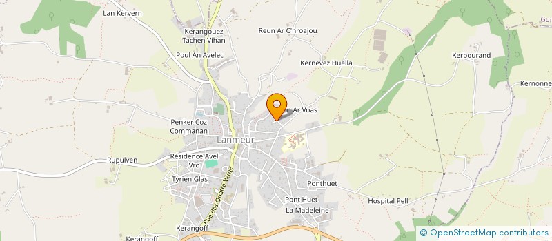 localisation de l'entreprise CELINE TAXI  LANMEUR