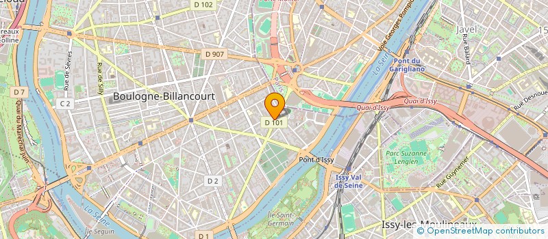 localisation de l'entreprise CELINE THEBAULT SAS à BOULOGNE-BILLANCOURT