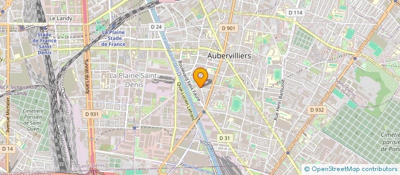 localisation de l'entreprise CELINE TRANSPORT à AUBERVILLIERS