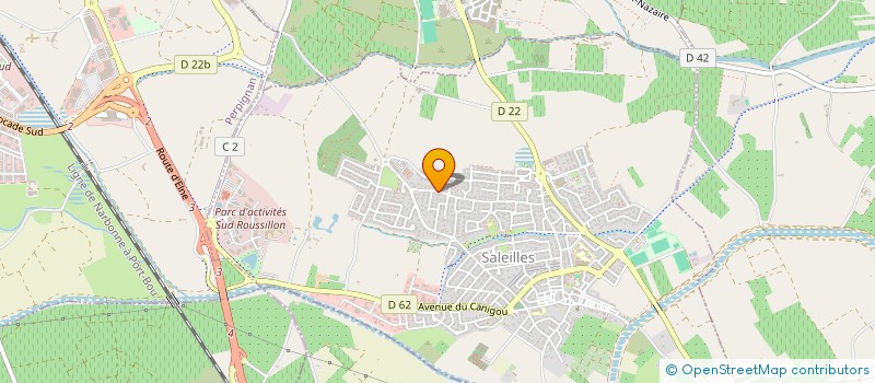 localisation de l'entreprise CELINE, VIRGINIE, CLAIRE ET MARC CADEREL  SALEILLES