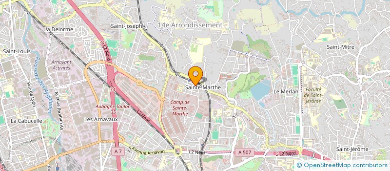 localisation de l'entreprise CELINFI à MARSEILLE