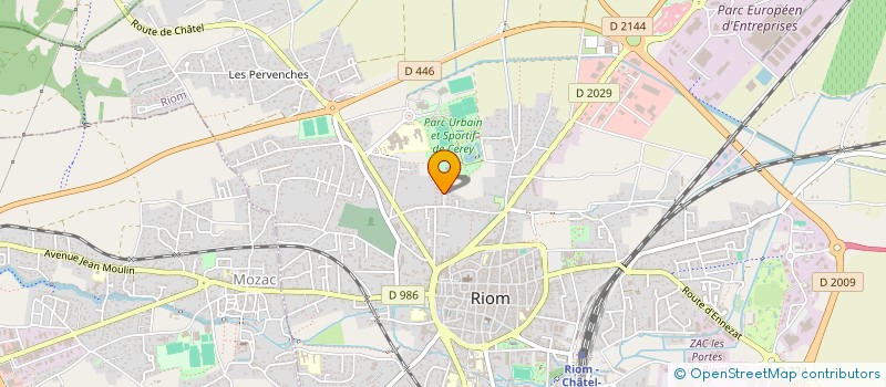 localisation de l'entreprise CELIO  RIOM