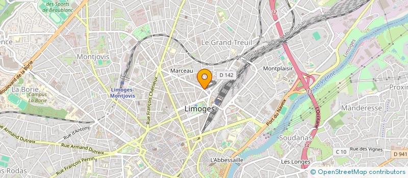 localisation de l'entreprise CELIOS LAB à LIMOGES