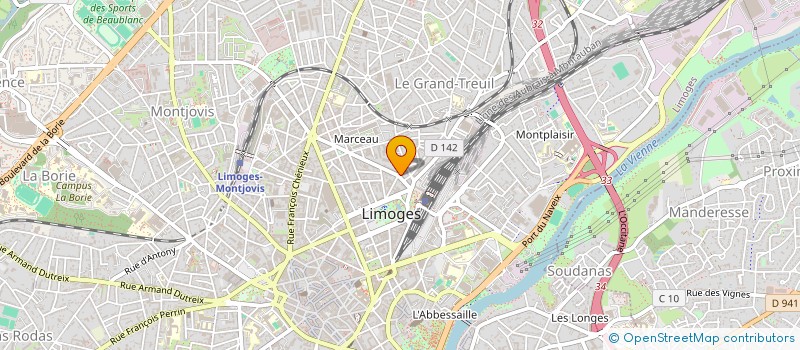 localisation de l'entreprise CELIOS LABS à LIMOGES