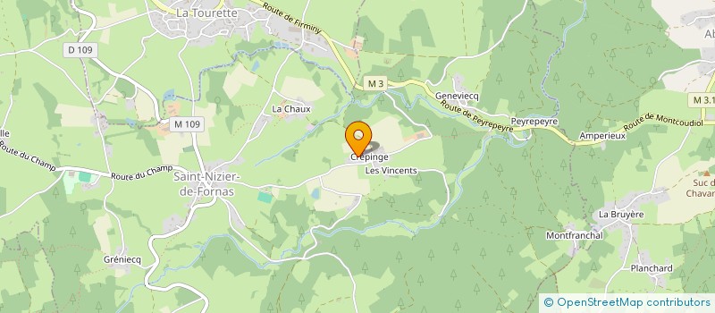 localisation de l'entreprise CELIQUENTI  SAINT-NIZIER-DE-FORNAS