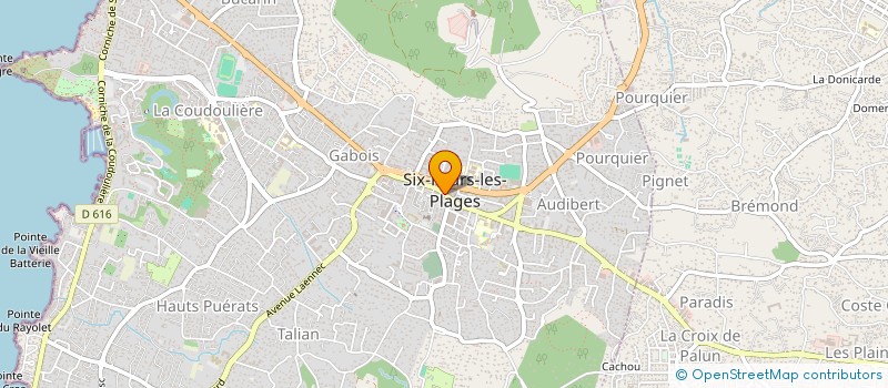 localisation de l'entreprise CELISTA COIFFURE à SIX-FOURS-LES-PLAGES