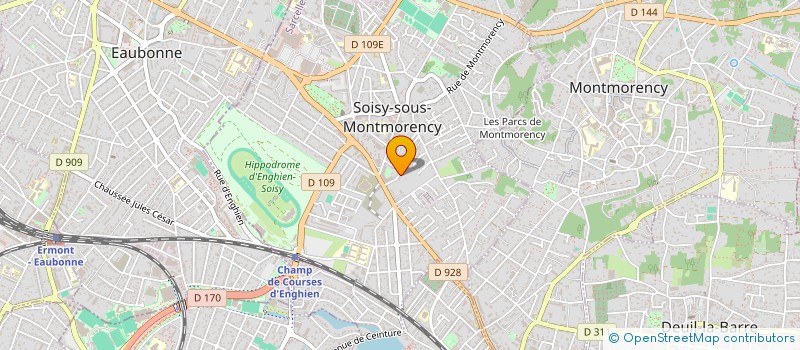 localisation de l'entreprise CELJULUTOR à SOISY-SOUS-MONTMORENCY
