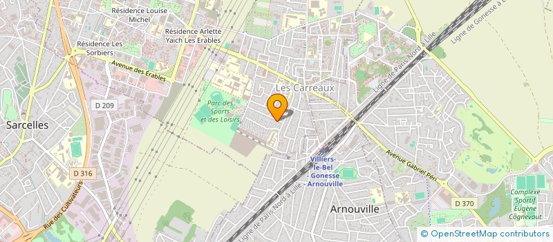 localisation de l'entreprise CELK  VILLIERS-LE-BEL