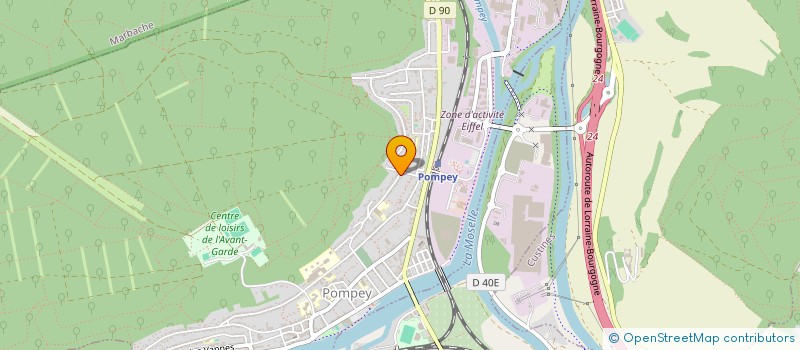 localisation de l'entreprise CELL ECONOMIQ TRANSPORT ROUTIER LORRAINE  POMPEY