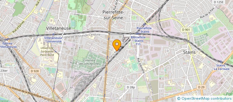 localisation de l'entreprise CELL EXPERT PHOTOVOLTAIQUE à PIERREFITTE-SUR-SEINE
