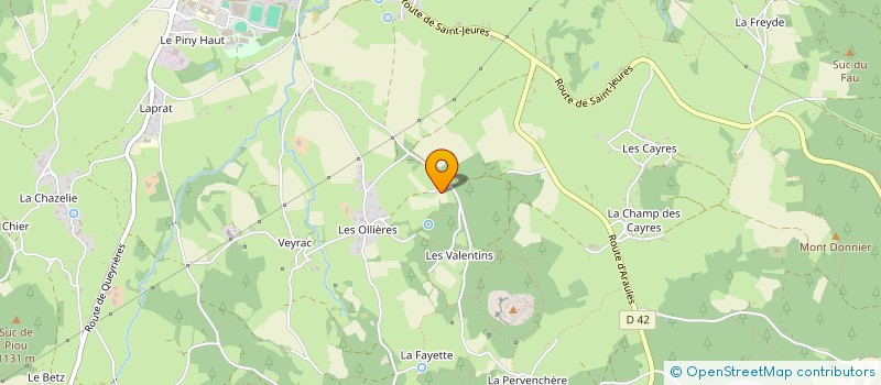 localisation de l'entreprise CELLE PALETTES EMBALLAGE à SAINT-MAURICE-DE-LIGNON