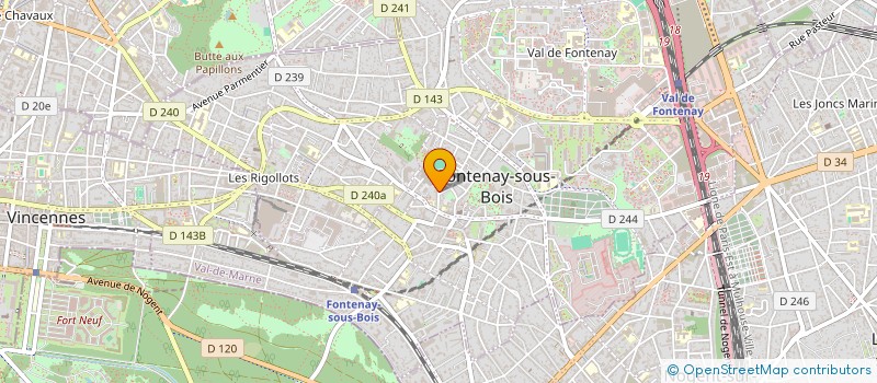 localisation de l'entreprise CELLEANET à FONTENAY-SOUS-BOIS