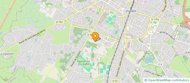 localisation de l'entreprise CELLEFIMMO à CHALLANS