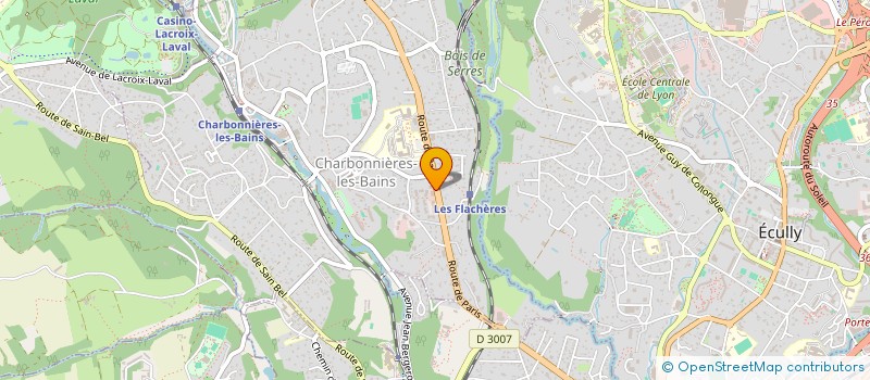 localisation de l'entreprise CELLERIER HALLE DE L'OUEST  CHARBONNIERES-LES-BAINS